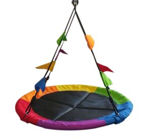 2Kids Toys Houpačka Čapí hnízdo s vlajkami barevné